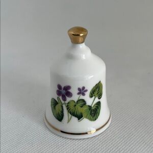 New Jersey Official State Flowers Bell Danbury Mint Bone China Purple Violet